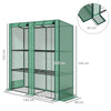 Outsunny Three-Tier Mini Greenhouse - Green