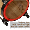 HOMCOM Wooden Bongo Drum Set â7.75