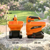 Outsunny Cordless Spreader, 3.3L Handheld Seed Spreader with Adjustable Scatter Width, Adjustable Flow, USB Charging Cable
