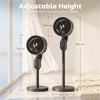 HOMCOM 20 dB Silent Standing Fan for Bedroom, 39