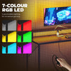HOMCOM 147cm Gaming Desk with Charging Station and Monitor Stand, Computer Table for Home Office with RGB Lights, Black