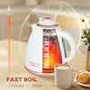 HOMCOM 3kW Rapid Boil Honeycomb Kettle - Cream