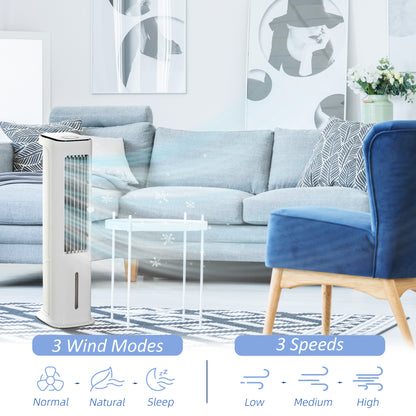 HOMCOM Evaporative Air Cooler in White