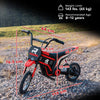 HOMCOM 24V Electric Motorbike with Twist Grip Throttle, Music, Horn, 12