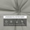Outsunny 4-Piece Seat Cushions Back Pillows Replacement, Patio Chair Cushions Set for Indoor Outdoor, Light Grey