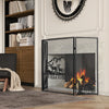 132 x 79 cm Fireplace Screen with Natural Scenery and Moose Pattern