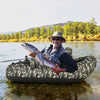 V-Shaped Fishing Float Tube with Adjustable Backpack Straps-Camouflage