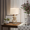 HOMCOM Nautical LED Table Lamp with USB Charging Port, Bedside Desk Lamp for Bedroom, Living Room, Home Office