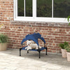 PawHut Cooling Raised Pet Bed w/ Washable Breathable Mesh, for Mini Small Dogs, 61 x 46 x 63cm - Dark Blue
