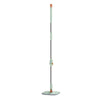 Flat Floor Mop and Bucket System with Washable Microfiber Pads-Green