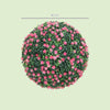 HOMCOM Set of Two Artificial Boxwood Balls Plants - Pink