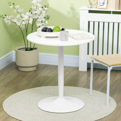 HOMCOM 75H x a70cm Two-Person Minimalistic Dining Table - White