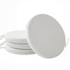 Outsunny Outdoor Bistro Chair Cushions Set of 4 with Removable Cover, 41 x 41 x 5 cm Round Seat Cushions with Ties, White