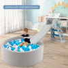 90 x 30cm Soft Round Ball Pool for Toddlers & Baby with 200 Ocean Balls and Storage Bag-White