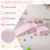 5-Piece Climb and Crawl Soft Play Set Foam Climbing Blocks-Pink