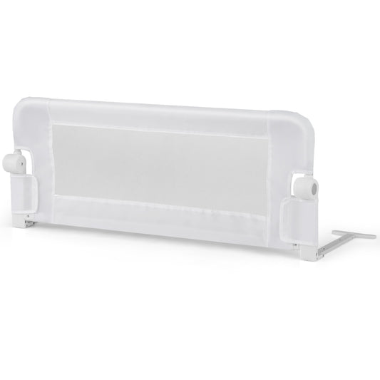 Foldable Toddler Bed Rail with Removable Oxford Cover shown from a side angle on a white background
