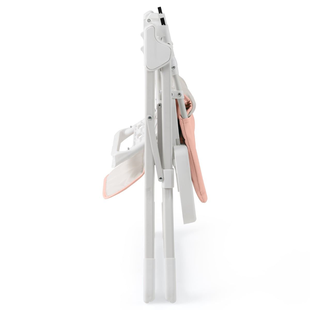 Foldable Baby High Chair with Removable Adjustable Tray-Pink