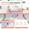 Folding Manicure Nail Table with Electric Dust Collector-Pink