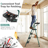 Folding Step Ladder 4-Step Ladder-Black