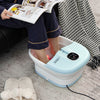 Foot Spa Bath Massager with Heat Bubbles and Remote Control-Blue