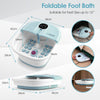 Foot Spa Bath Massager with Heat Bubbles and Remote Control-Blue