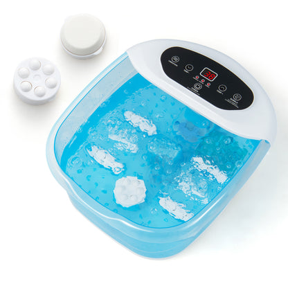 Foot Spa Massager with Removable Pedicure Stone-Blue