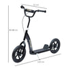 HOMCOM Kids Scooter Kick Scooter, with 12