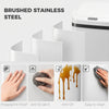 HOMCOM 48L Stainless Steel Sensor Bin - White