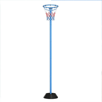 Freestanding Basketball Goal System with adjustable height pole and net