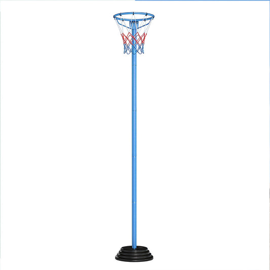 Freestanding Basketball Goal System with adjustable height pole and net