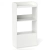 Freestanding Bookshelf with 3-Tier Open Shelf and Drawer-White