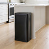 HOMCOM 50L Sensor Bin with Soft-Close Lid, Stainless Steel Automatic Touchless Motion Sensor Kitchen Bin, Black