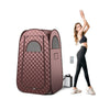 Full Body Steam Sauna Tent with 3L Steam Generator for Single Person-Coffee