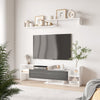 HOMCOM TV Cabinet with Wall Shelf for Wall-Mounted 65