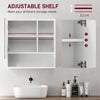 kleankin Wall Mounted Bathroom Storage Cupboard - White