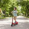 HOMCOM Folding Electric Scooter Rechargeable Kids Ride on 7-14 Age Red/Black