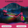 AIYAPLAY Electric Scooter for Kids Aged 6-14 Years, with Colourful Lights, Pink