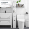 HOMCOM Slim Bathroom Storage Cabinet with Drawers, Tall Bathroom Cupboard with 2-Tier Shelf, White