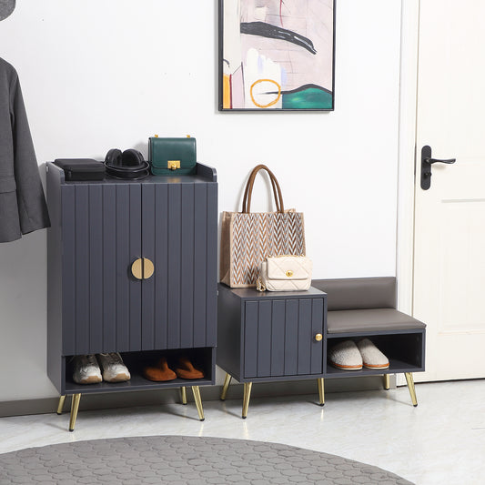 HOMCOM Shoe Storage Unit in Grey