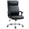 Vinsetto Massage Office Chair, PU Desk Chair with 6 Point Massage, High Back Computer Chair with Metal Legs, Thick Seat, Remote Control and Adjustable Height, Black