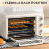 HOMCOM 21L Mini Countertop Oven, 100√Ç¬∞C-230√Ç¬∞C Adjustable Temp - White
