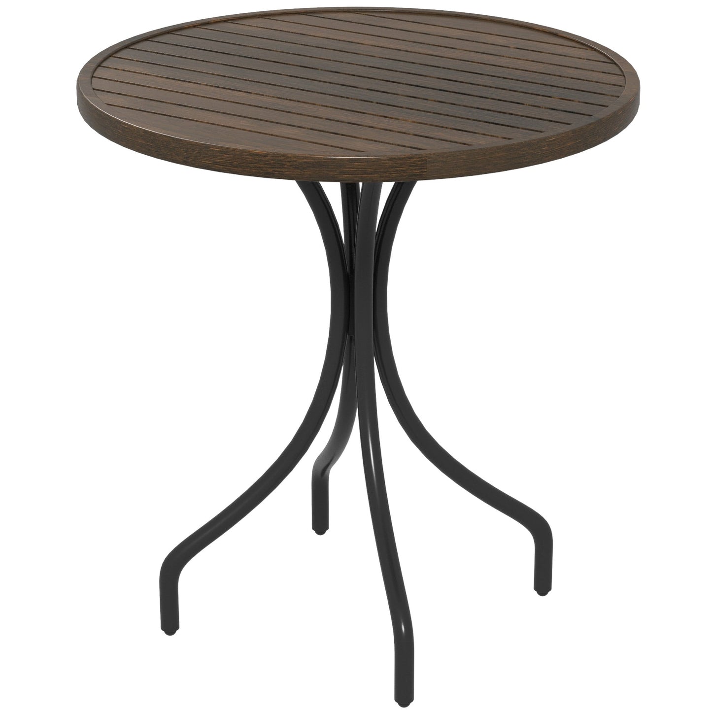 Outsunny a66cm Galvanised Steel Garden Table - Brown
