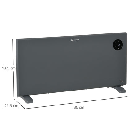 HOMCOM 2000W Electric Convector Heater in Grey