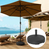 Outsunny Garden Parasol Base Holder, 28kg Sand Filled, 23kg Water Filled, Sun Umbrella Base, Î¦55 x 30H cm Black