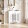 HOMCOM 93 x 88.5cm Rustic-Look Radiator Cover - White