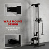 SPORTNOW Wall Mount Cable Machine, 15 Positions Adjustable Cable Crossover Machine Dual Pulley System for Home Gym