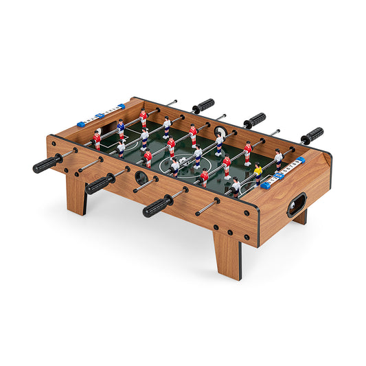 Game Room Size Football Table with wooden effect sides and green playing surface