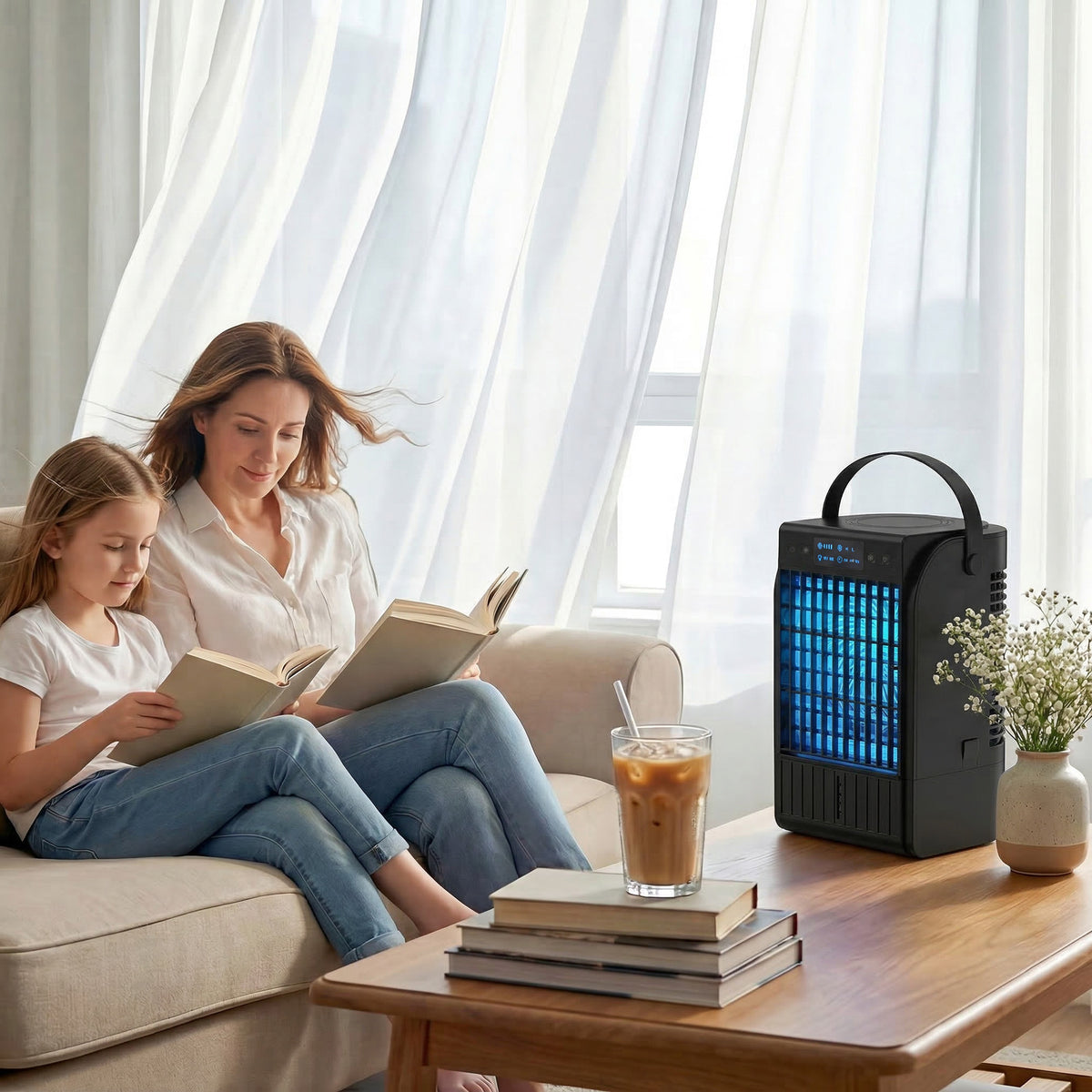 HOMCOM Portable Air Conditioner in Black