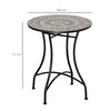 Outsunny Î¦60cm Mosaic Outdoor Patio Table - Green