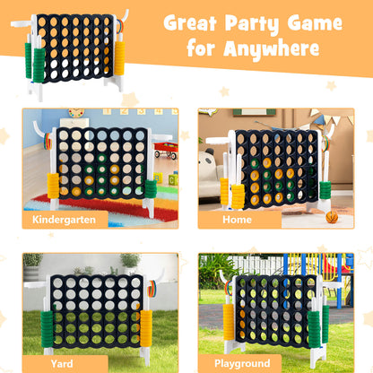 Four different settings for the lawn game: kindergarten, home, yard, and playground